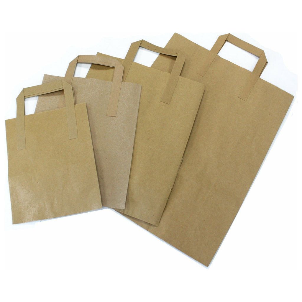 Emmy Jane Boutique Paper Carrier Bags - Recycled & Recyclable - 3 Sizes - White or Brown