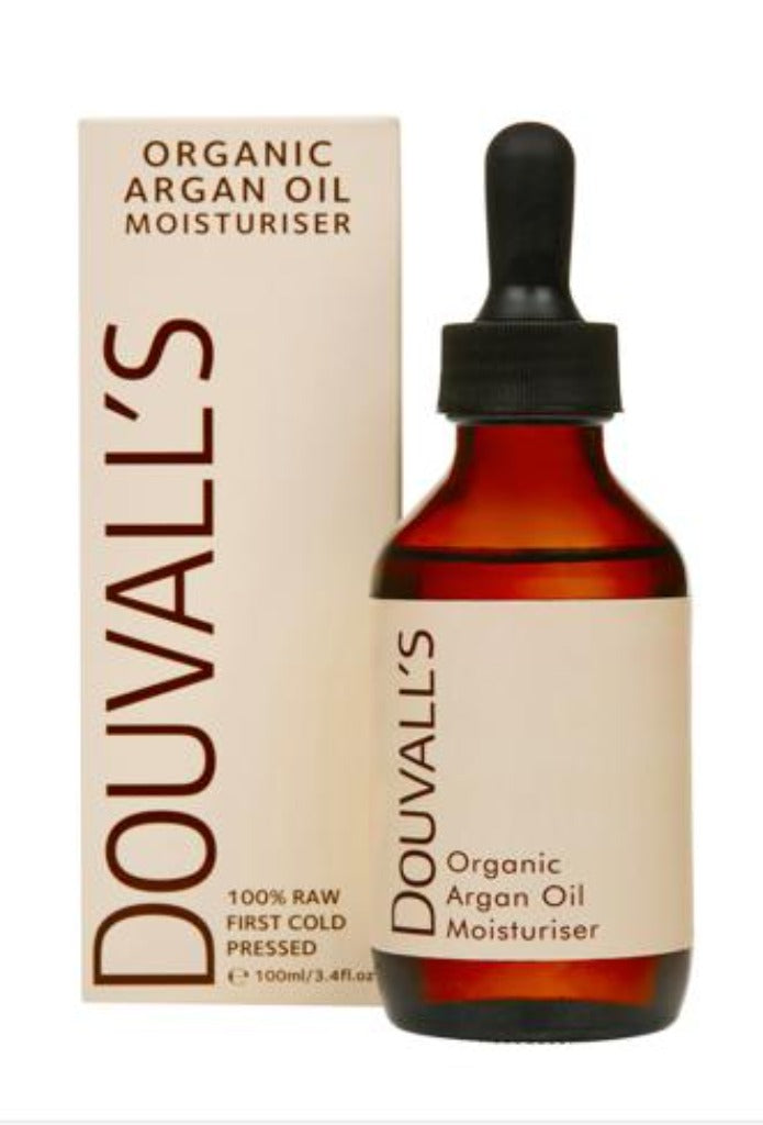 Emmy Jane - Douvalls Organic Moisturiser - 100ml - First Cold Pressed Argan Oil - Vegan Friendly 100% Pure Eco-Certified Vegan Organic Suitable for all skin types. Fast-absorbing Lightweight Deeply hydrating Chemical-free Fragrance-free Preservative free Contains vitamin E, essential fatty acids, and antioxidants.