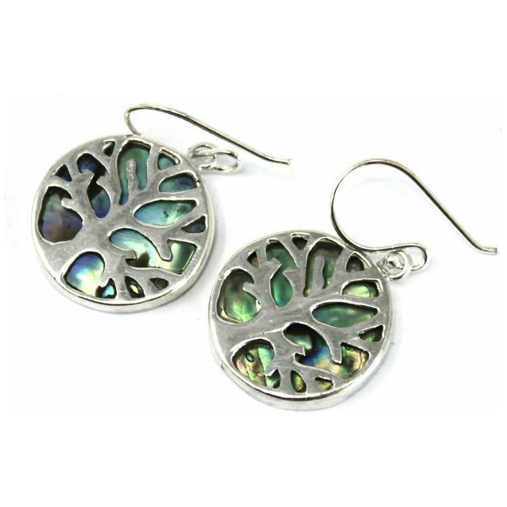 Emmy Jane Boutique Natural Shell Jewellery - Tree of Life Silver Earrings & Pendants