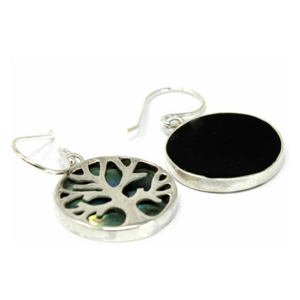 Emmy Jane Boutique Natural Shell Jewellery - Tree of Life Silver Earrings & Pendants