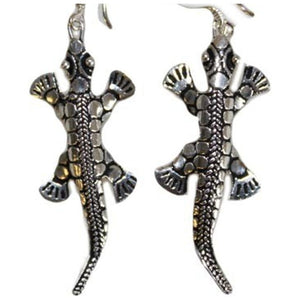 Emmy Jane Boutique Thai Silver Lizard Earrings - 925 Silver Geko Design