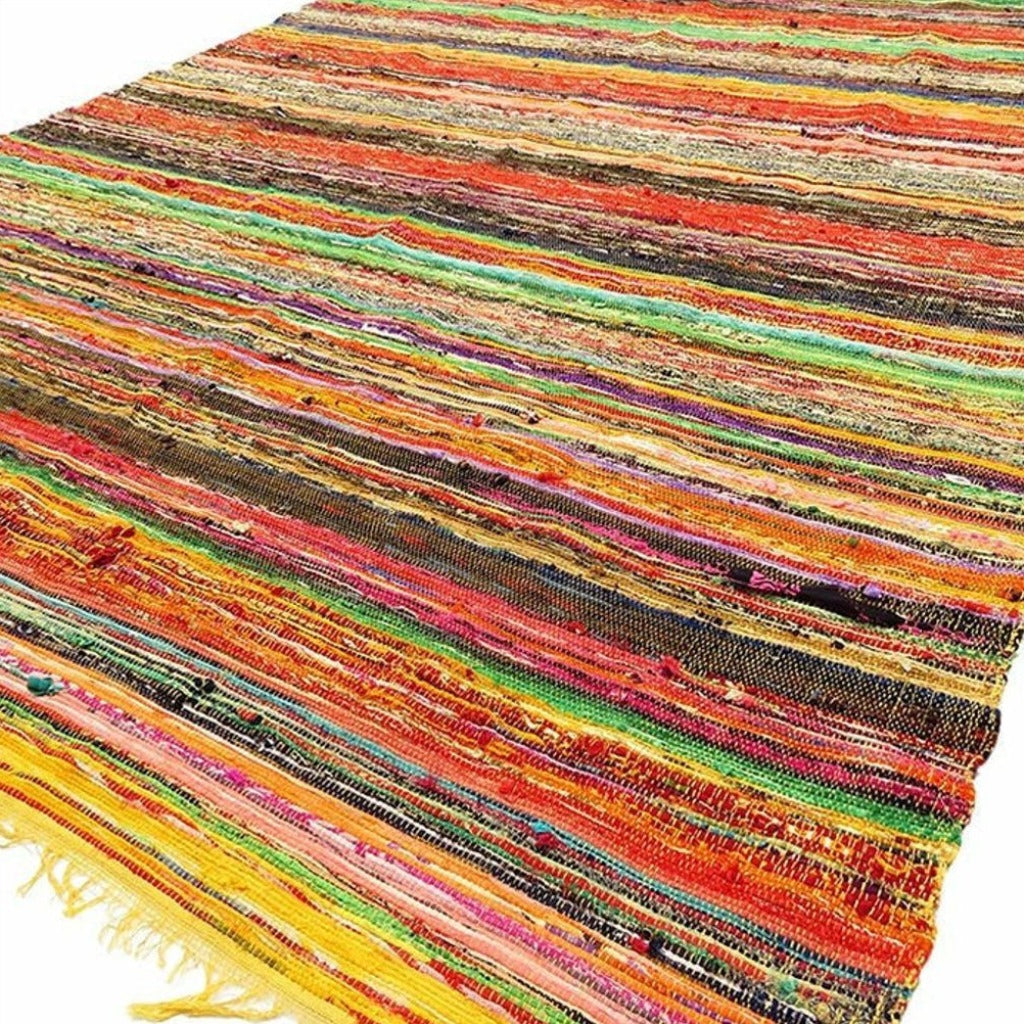 Emmy Jane Boutique Handmade Indian Rag Rugs - 4 Colours - Cotton & Recycled Materials - Fairly Traded