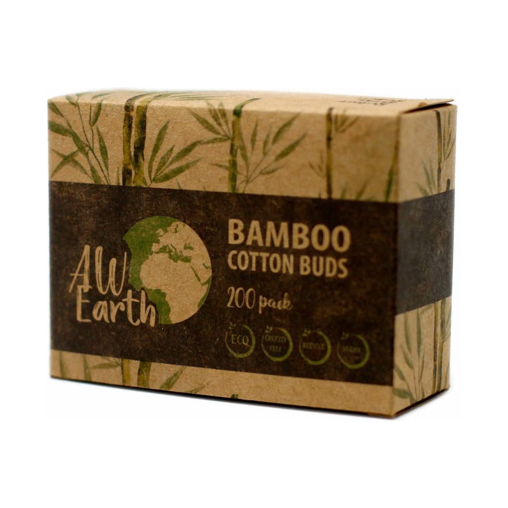 Emmy Jane Boutique AW Earth - Eco Friendly Sustainable Bamboo Cotton Buds - Box of 200