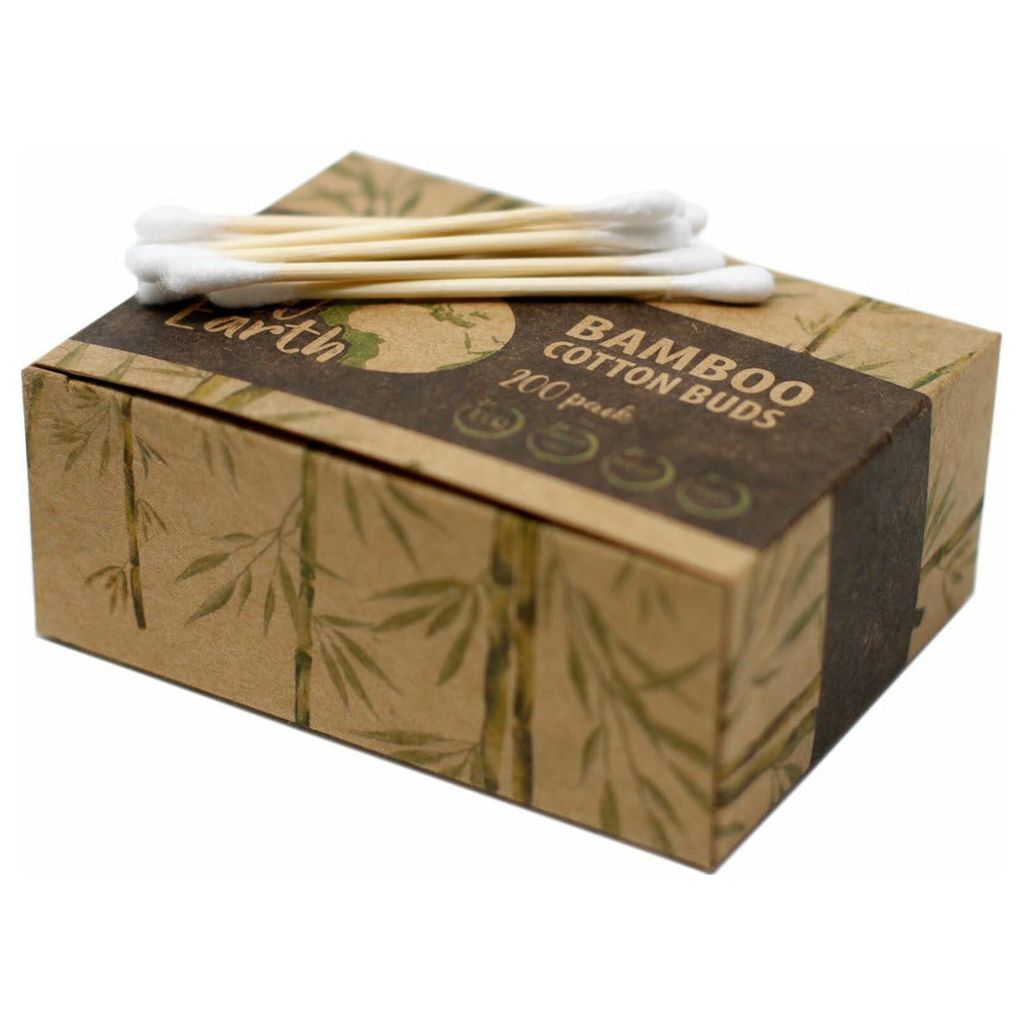 Emmy Jane Boutique AW Earth - Eco Friendly Sustainable Bamboo Cotton Buds - Box of 200