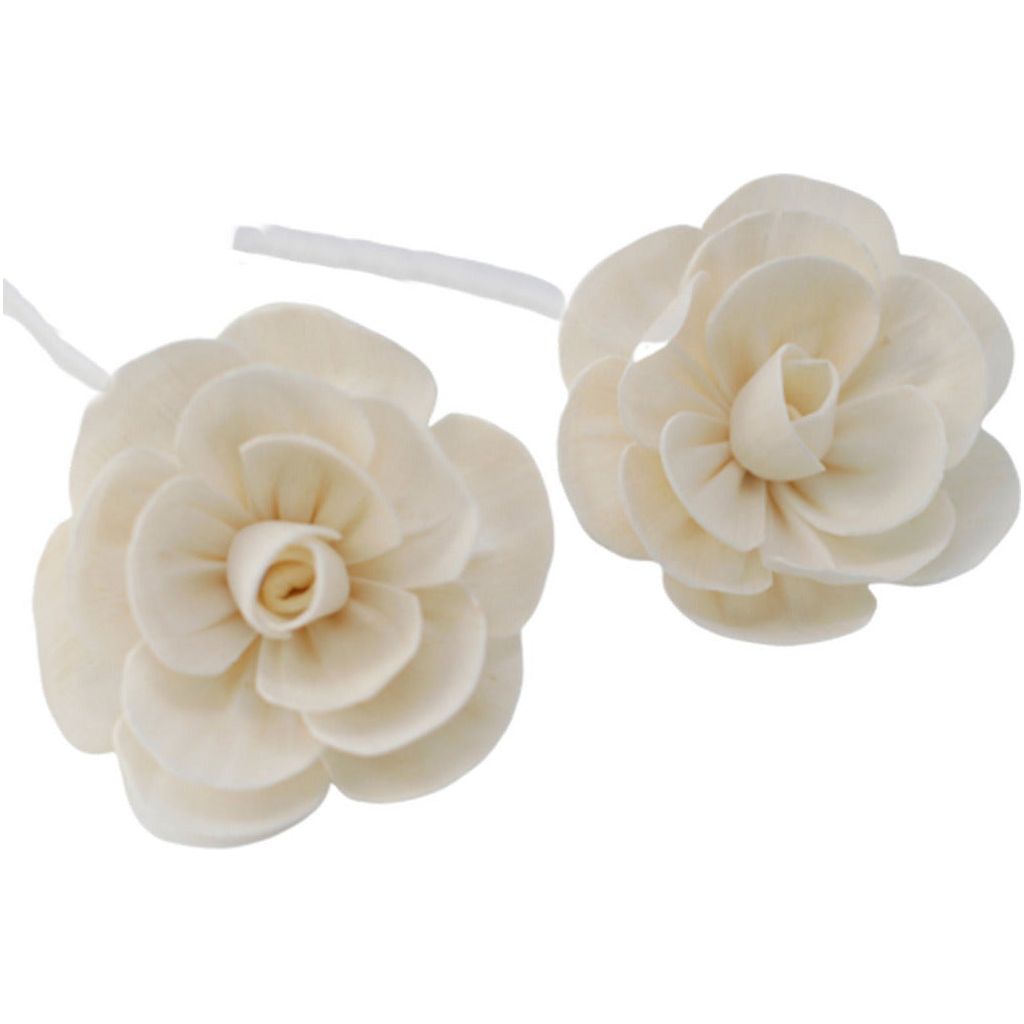 Emmy Jane Boutique Natural Diffuser Flowers - Handmade from Sola Wood - Pack of 12