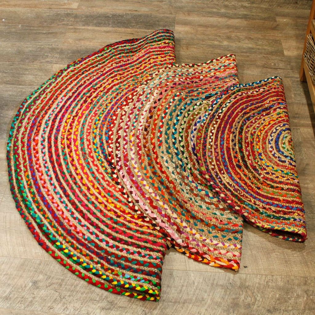 Emmy Jane BoutiqueAW-Artisan - Handmade Round Jute and Recycled Cotton Rugs