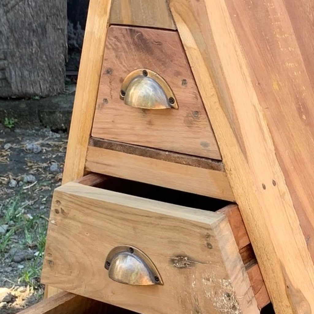 Emmy Jane Boutique Eco-Friendly Storage Drawers - Recycled Teak Wood Small Chest of Drawers