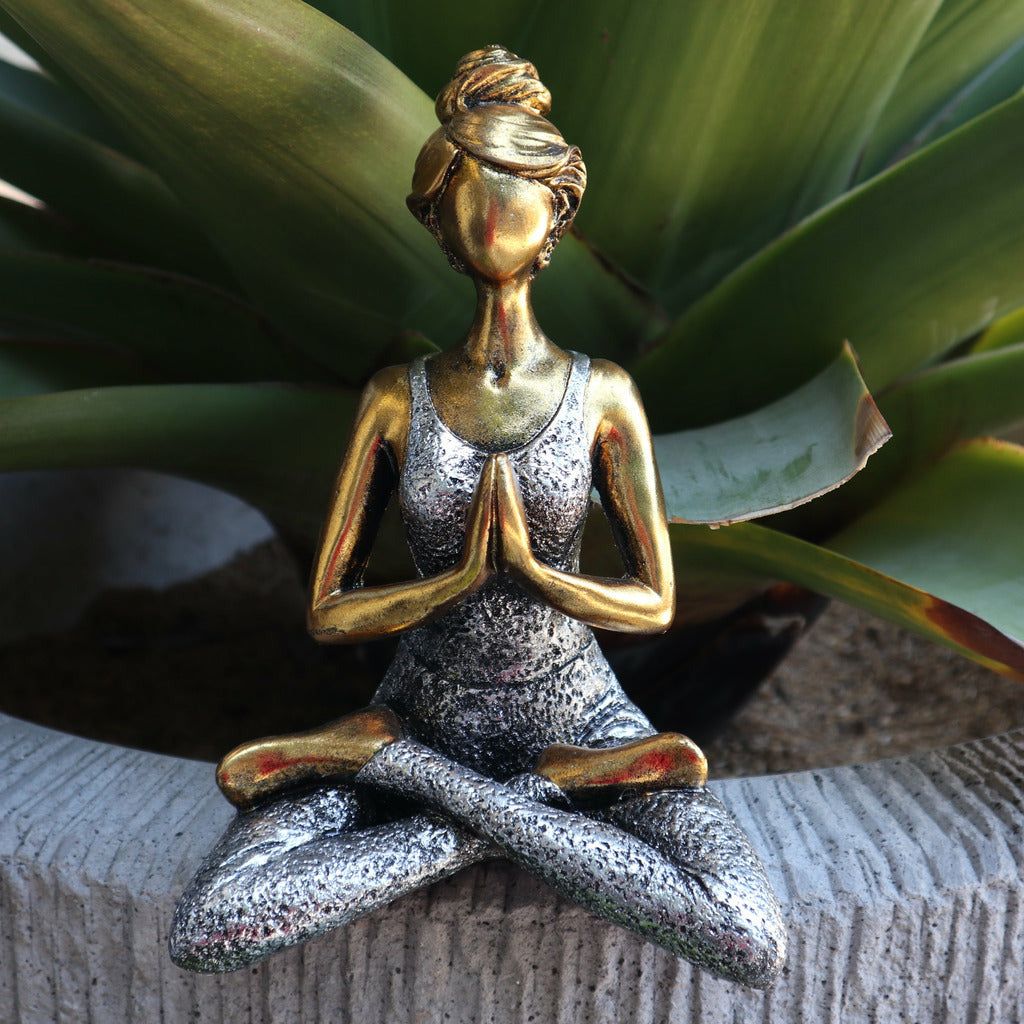 Emmy Jane Boutique Handcrafted Indonesian Yoga Lady Figures - Gifts for Yoga Lovers