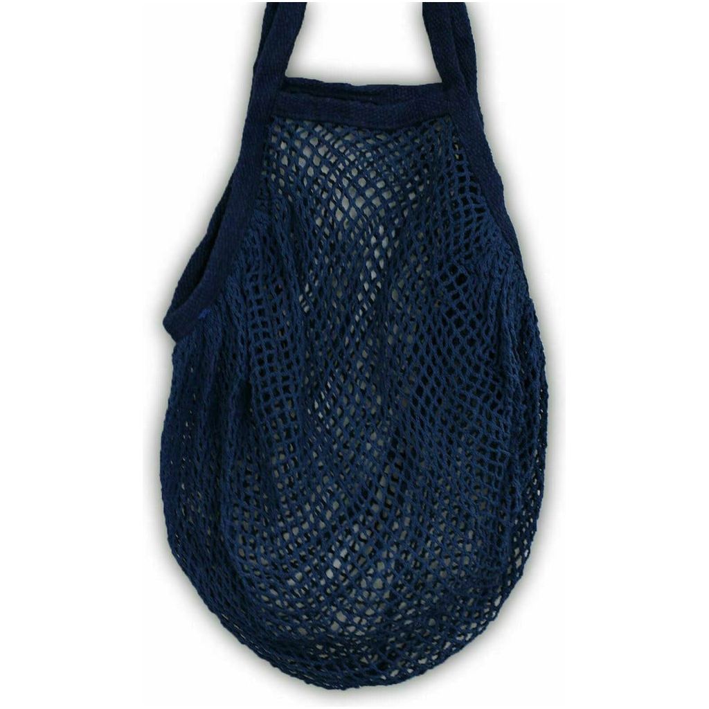 Emmy Jane Boutique AW Earth - Pure Cotton Mesh Bag - Natural Denim Blue Pink or Black