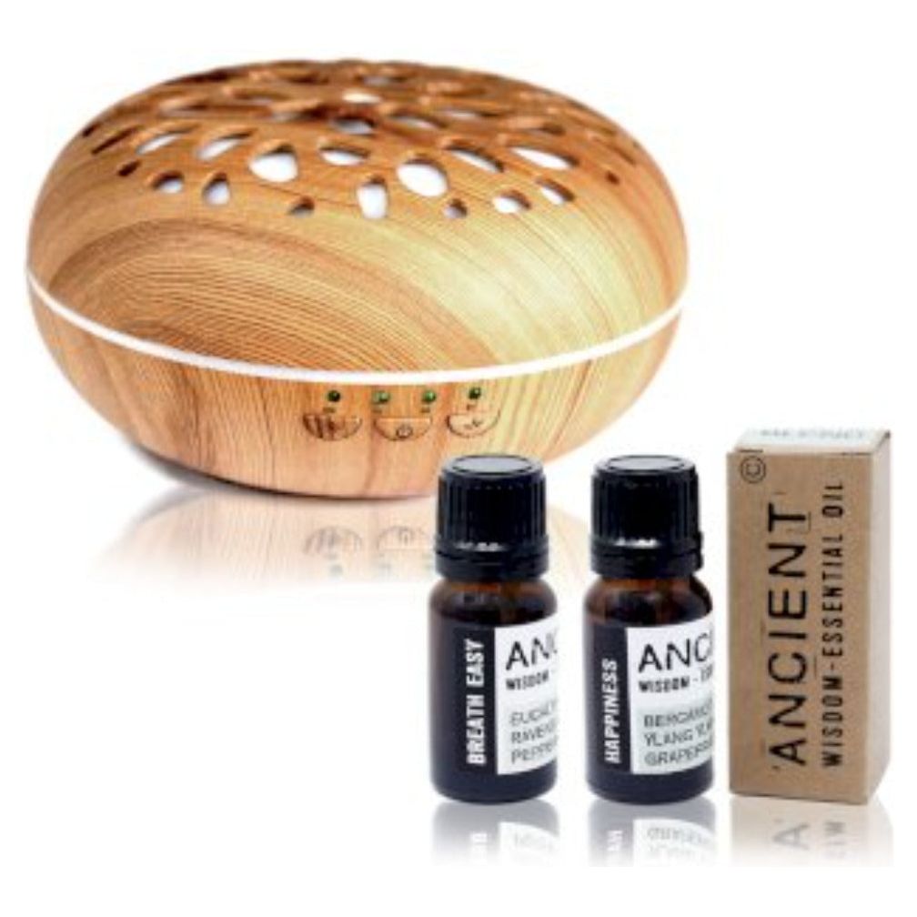 Emmy Jane Boutique Oslo - Aromatherapy Essential Oil Diffuser Gift Set with 2 Premium Oil Blends