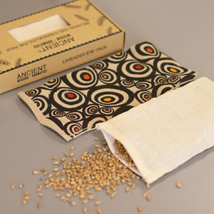 Emmy Jane Boutique Relaxing Cotton Eye Pillow with Essential Oils in a Gift Box - Lavender & Wheat