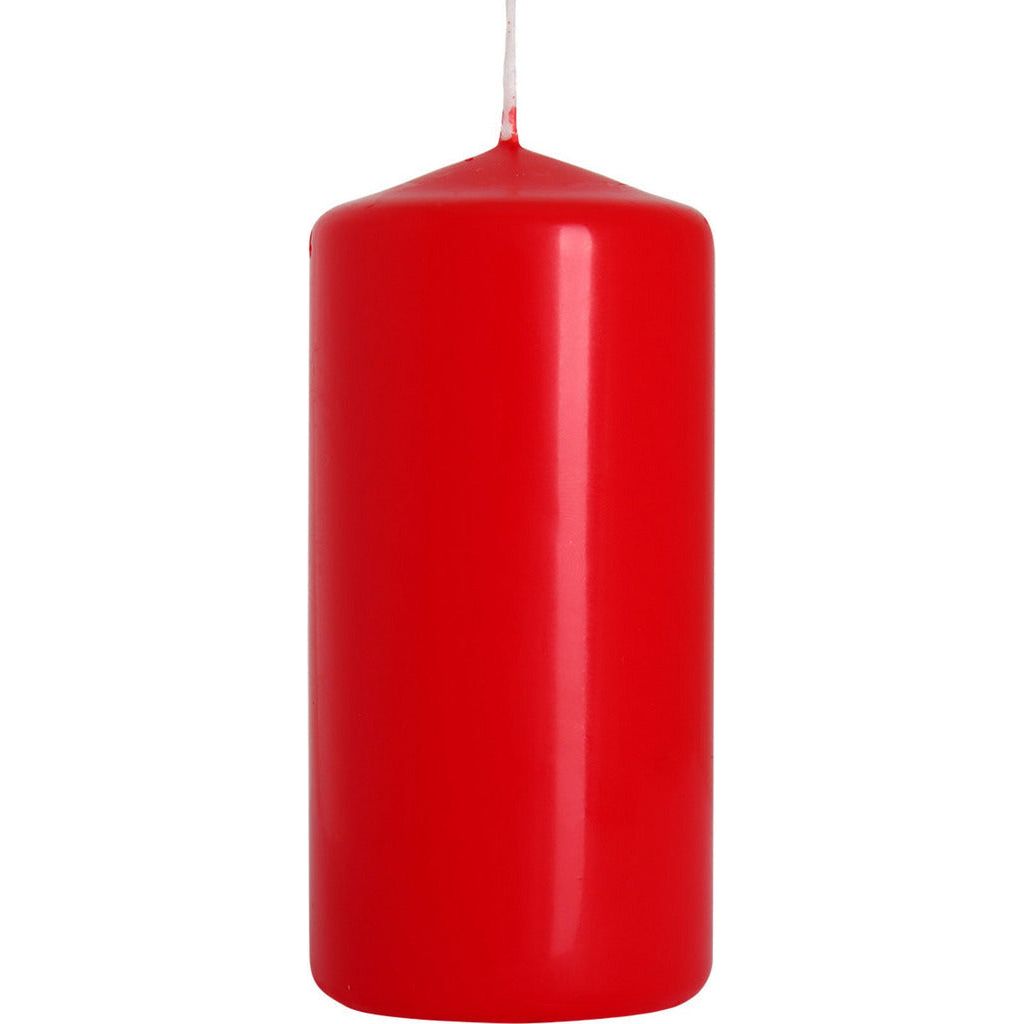 Emmy Jane Boutique Pillar Candles - Red or White - 6 Sizes Perfect for Christmas & Valentines