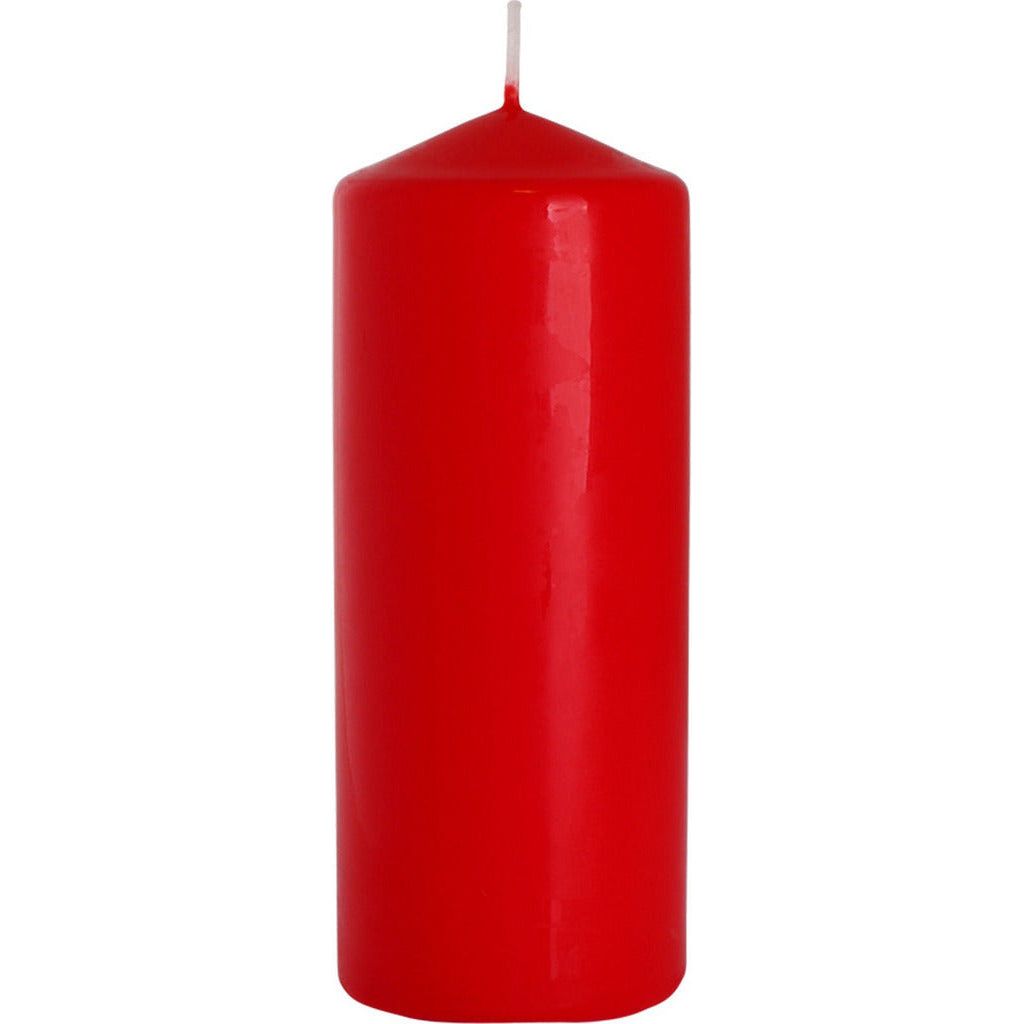 Emmy Jane Boutique Pillar Candles - Red or White - 6 Sizes Perfect for Christmas & Valentines