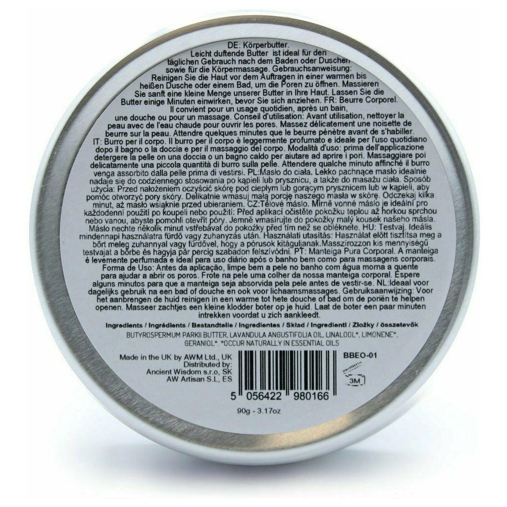 Emmy Jane Boutique Ancient Wisdom - Natural Aromatherapy Shea Body Butter - 90g - Vegan Friendly