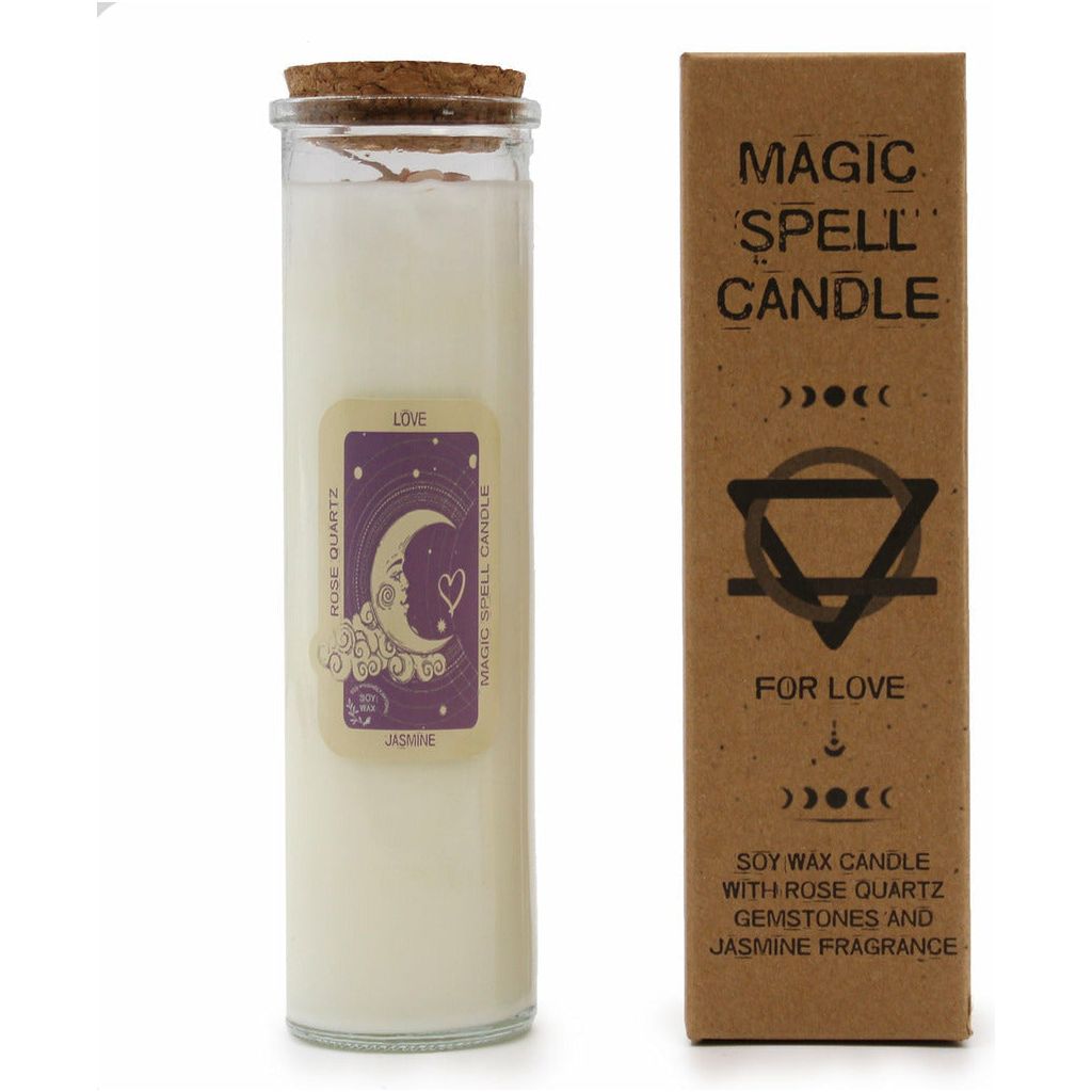 Emmy Jane Boutique Magic Soy Wax and Gemstone Spell Candles - Gift Boxed - Long Burning