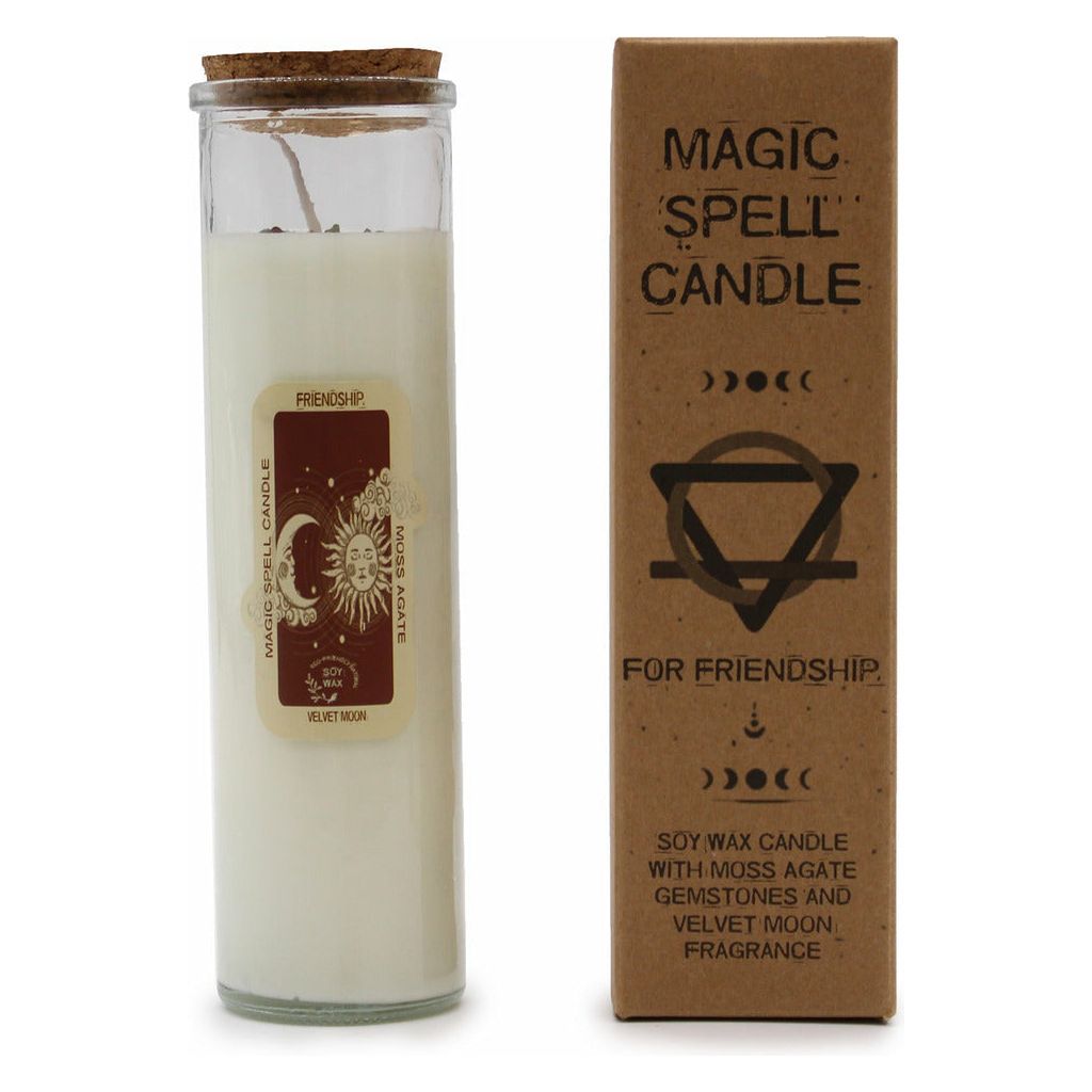 Emmy Jane Boutique Magic Soy Wax and Gemstone Spell Candles - Gift Boxed - Long Burning