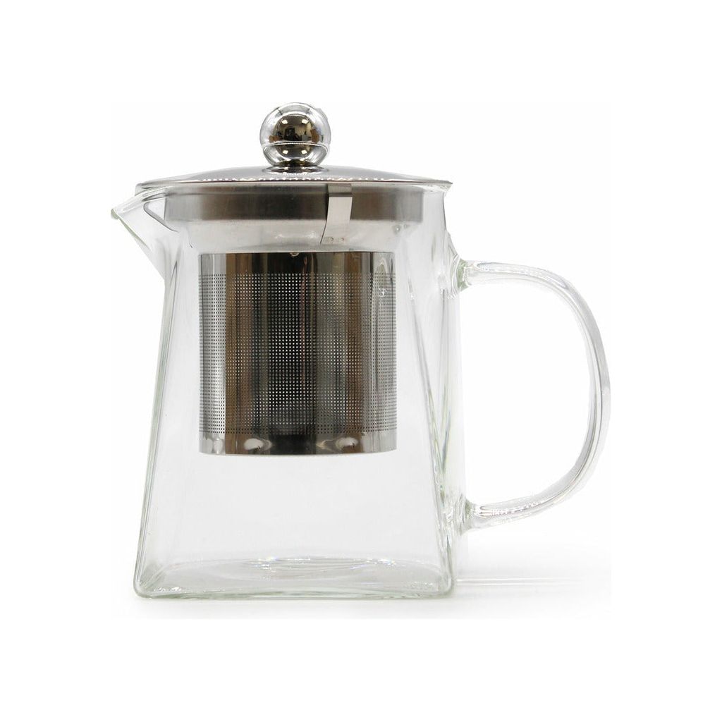 Emmy Jane Boutique Glass Infuser Teapot - Herbal Tea Maker - Steel and Glass