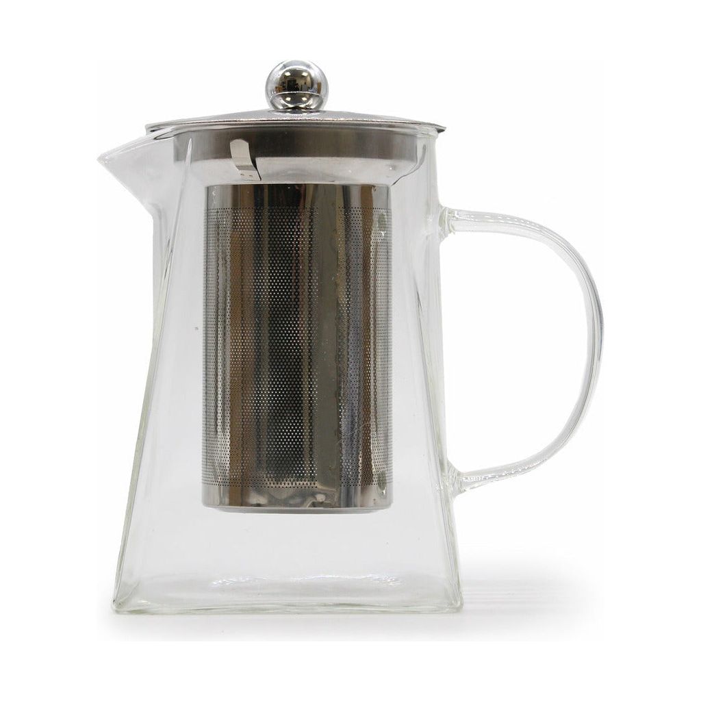 Emmy Jane Boutique Glass Infuser Teapot - Herbal Tea Maker - Steel and Glass