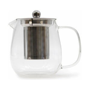 Emmy Jane Boutique Glass Infuser Teapot - Herbal Tea Maker - Steel and Glass