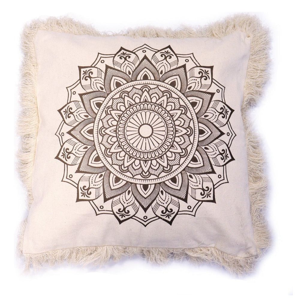 Emmy Jane Boutique Eco-Friendly Cotton Cushion Covers - Mandala Design - 6 Shapes & Sizes