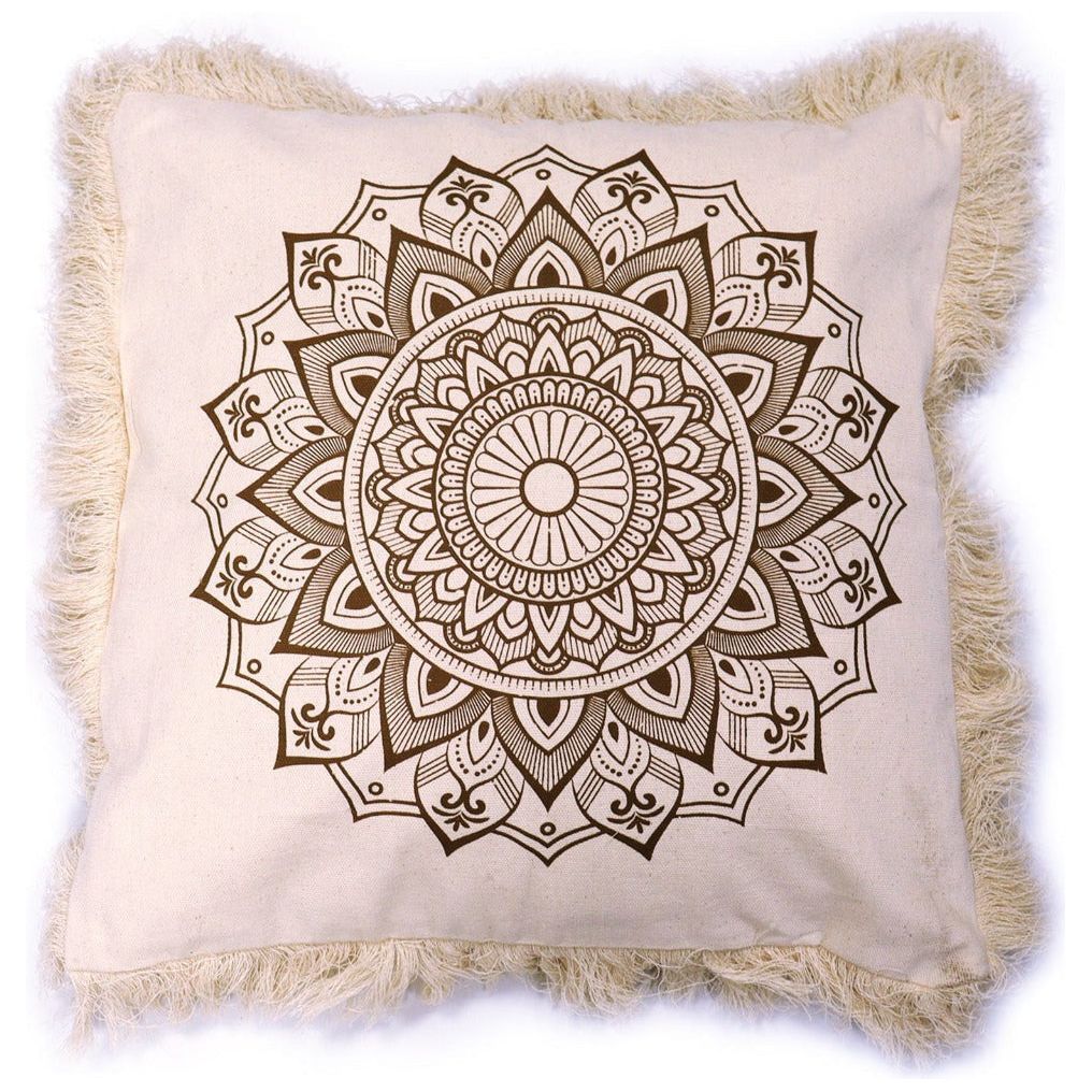 Emmy Jane Boutique Eco-Friendly Cotton Cushion Covers - Mandala Design - 6 Shapes & Sizes