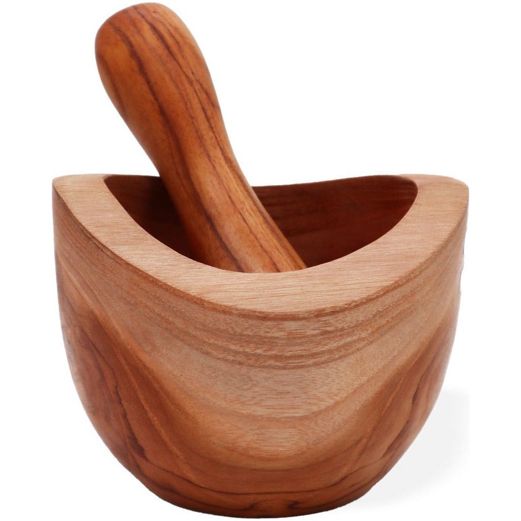 Emmy Jane Boutique Ergo - Wooden Pestle & Mortar - Natural Home Sustainable Teak Wood