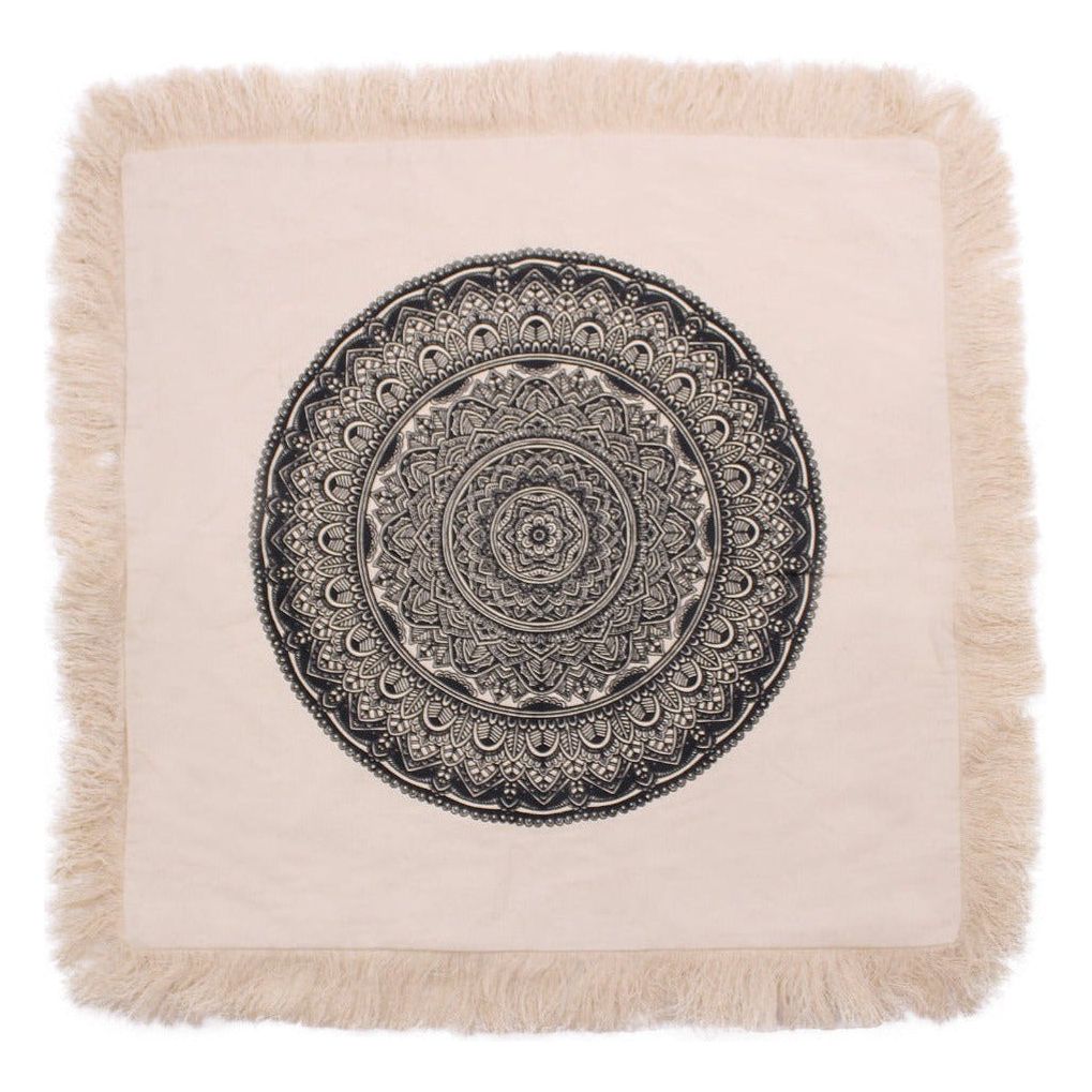 Emmy Jane Boutique Eco-Friendly Cotton Cushion Covers - Mandala Design - 6 Shapes & Sizes