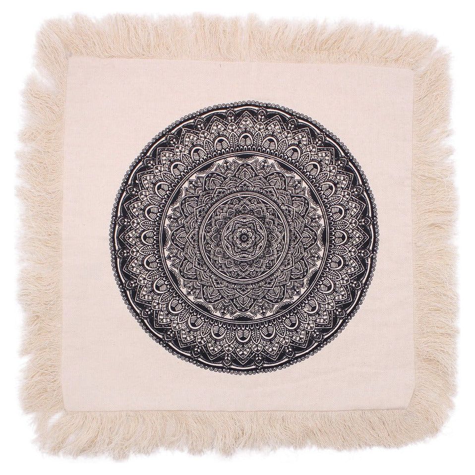 Emmy Jane Boutique Eco-Friendly Cotton Cushion Covers - Mandala Design - 6 Shapes & Sizes