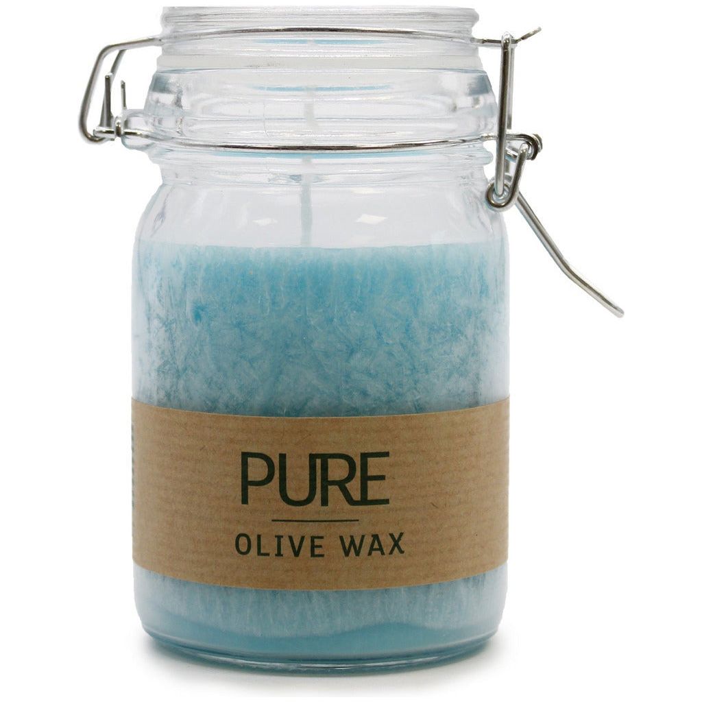 Emmy Jane Boutique Pure & Natural Olive Wax Jar Candles - Long Burning Handmade Vegan Friendly