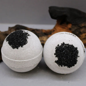 Emmy Jane Boutique Natural Activated Charcoal Handmade Bath Bombs - Sea Salt & Moss - Vegan Friendly