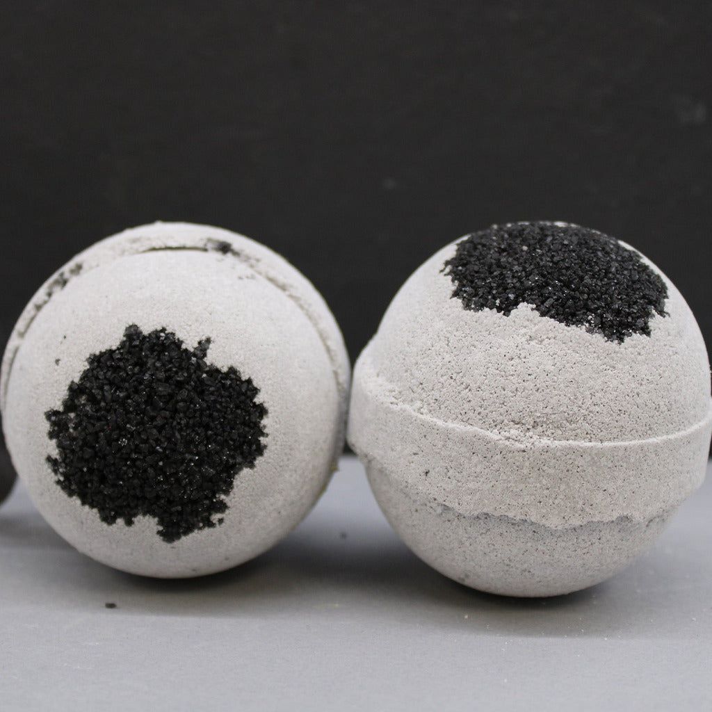 Emmy Jane Boutique Natural Activated Charcoal Handmade Bath Bombs - Sea Salt & Moss - Vegan Friendly