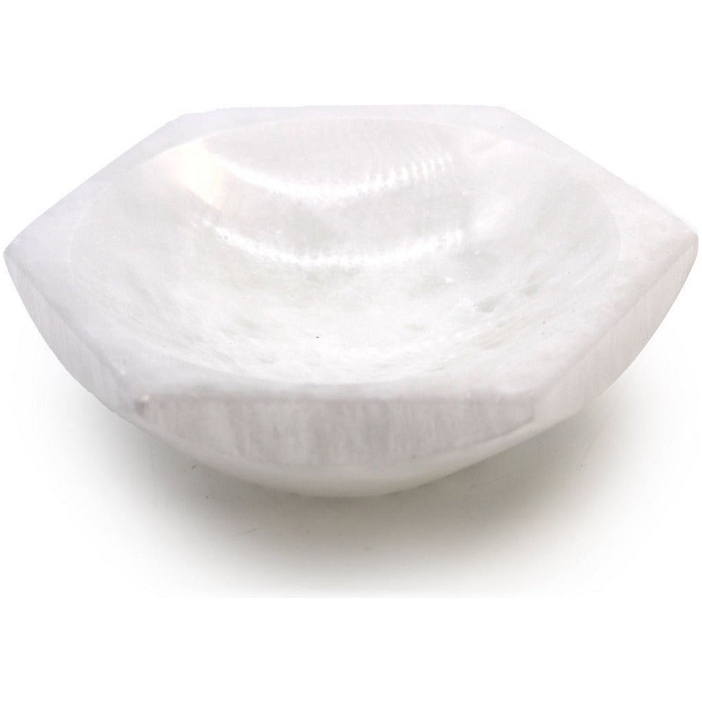 Emmy Jane Boutique Decorative Bowls - Natural Moroccan Selenite Crystal - 9 Shapes & Sizes