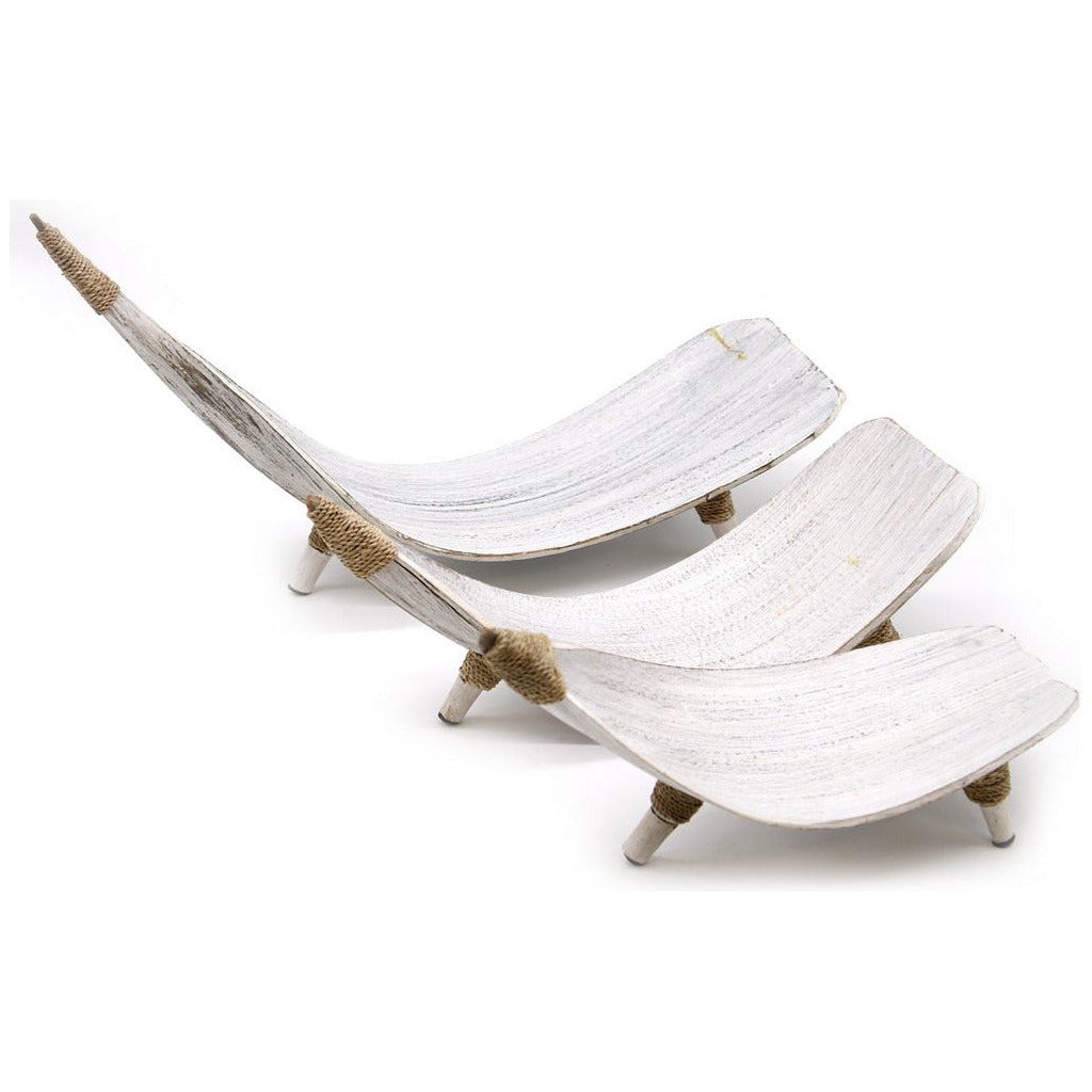 Emmy Jane Boutique Natural Coconut Leaf Handmade Eco-Friendly Serving Platters Fruit Bowl - Set of 3