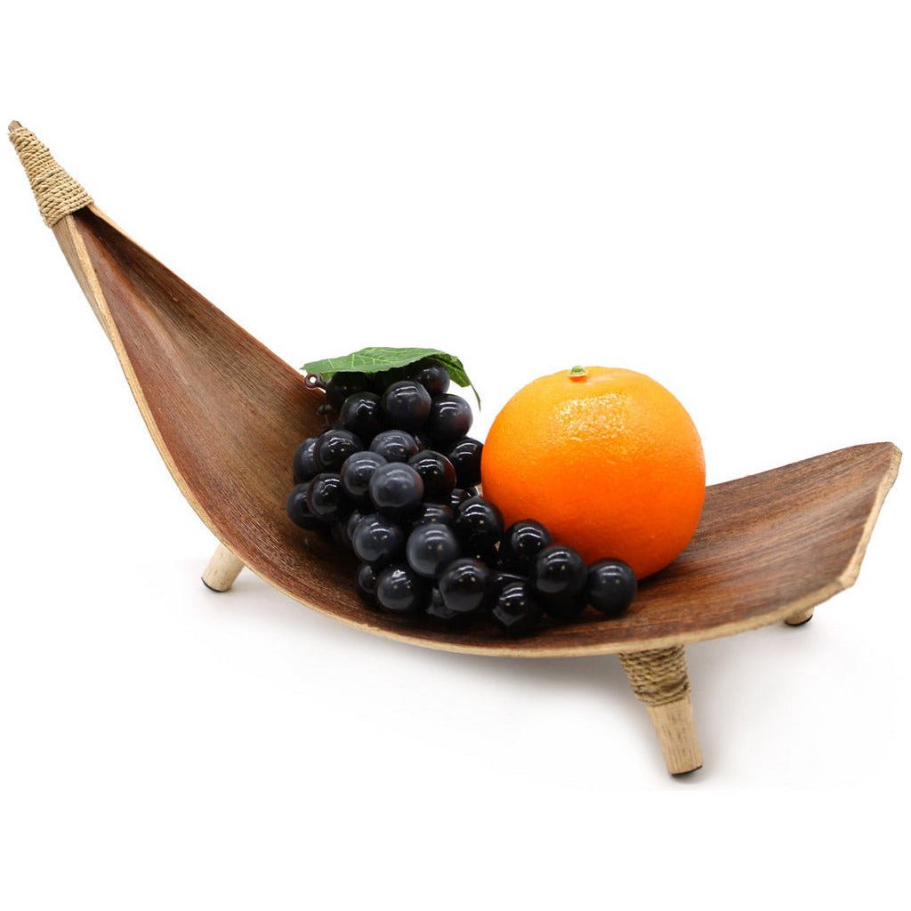 Emmy Jane Boutique Natural Coconut Leaf Handmade Eco-Friendly Serving Platters Fruit Bowl - Set of 3