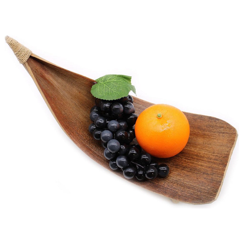 Emmy Jane Boutique Natural Coconut Leaf Handmade Eco-Friendly Serving Platters Fruit Bowl - Set of 3