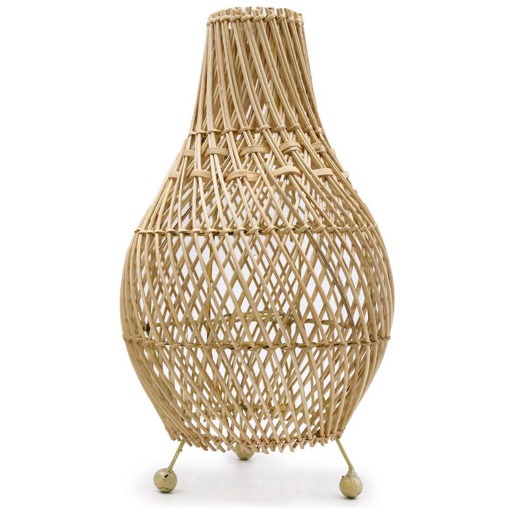 Emmy Jane BoutiqueNatural Homeware Handmade Rattan Table Lamps - Black Brown or Natural