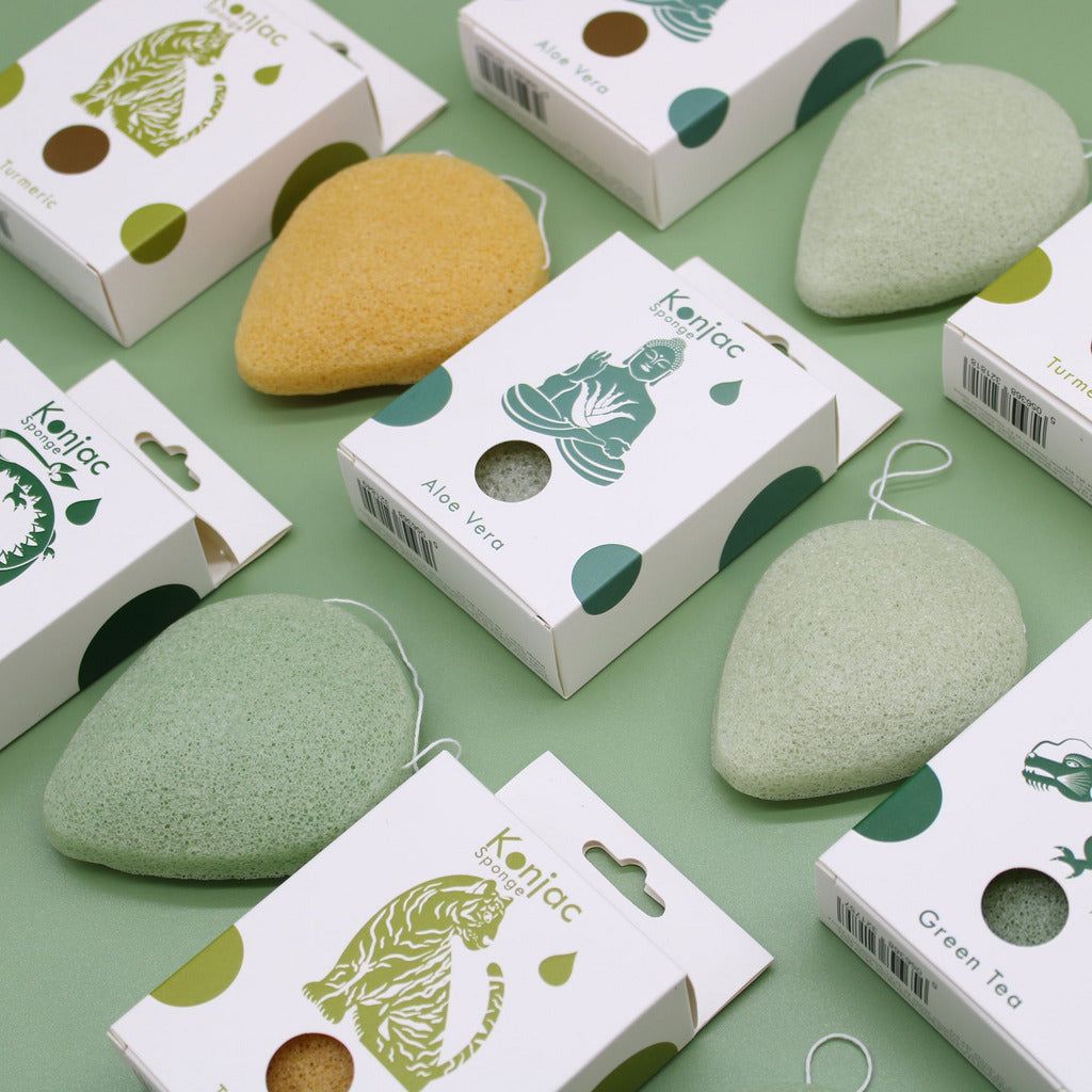 Emmy Jane Boutique Natural Konjac Sponges -Teardrop - Colouring and Additive-free - 8 Varieties