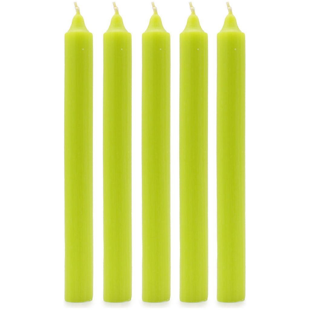 Emmy Jane Boutique Solid Colour Dinner Candles - Pack of 5 - Made in the UK - 16 Colours