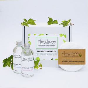 Emmy Jane Boutique Zero Waste Facial Cleansing Kit- Vegan Skincare Gift Set - Plastic Free