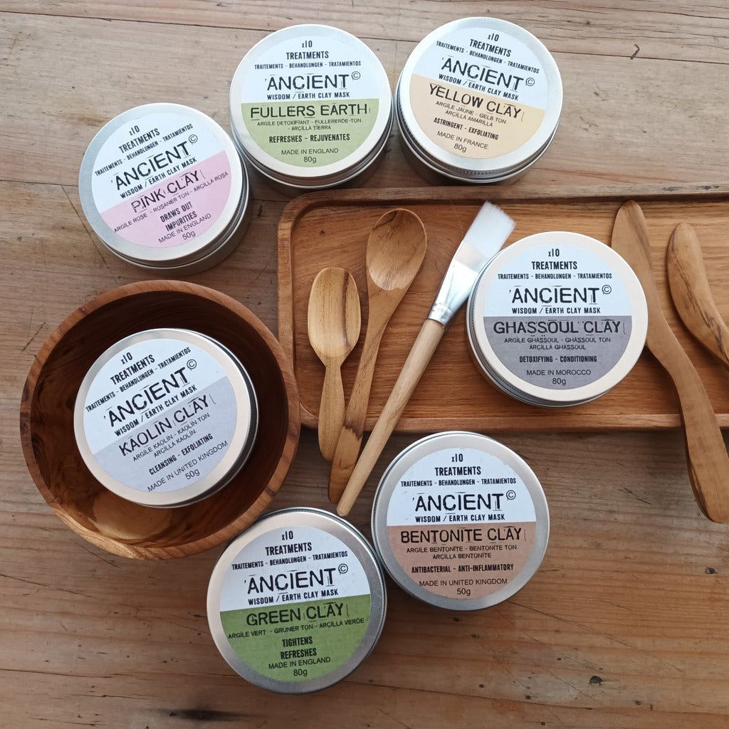 Emmy Jane Boutique Ancient Wisdom - Clay Face Mask - Natural Skincare Powders - 8 Varieties