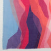 Abstract Peaks Merino Wool Scarf - Pink Multi-1
