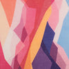 Abstract Peaks Merino Wool Scarf - Pink Multi-3