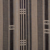 Checks and Stripes Abstract Jacquard Merino Wool Scarf - Black Beige-3