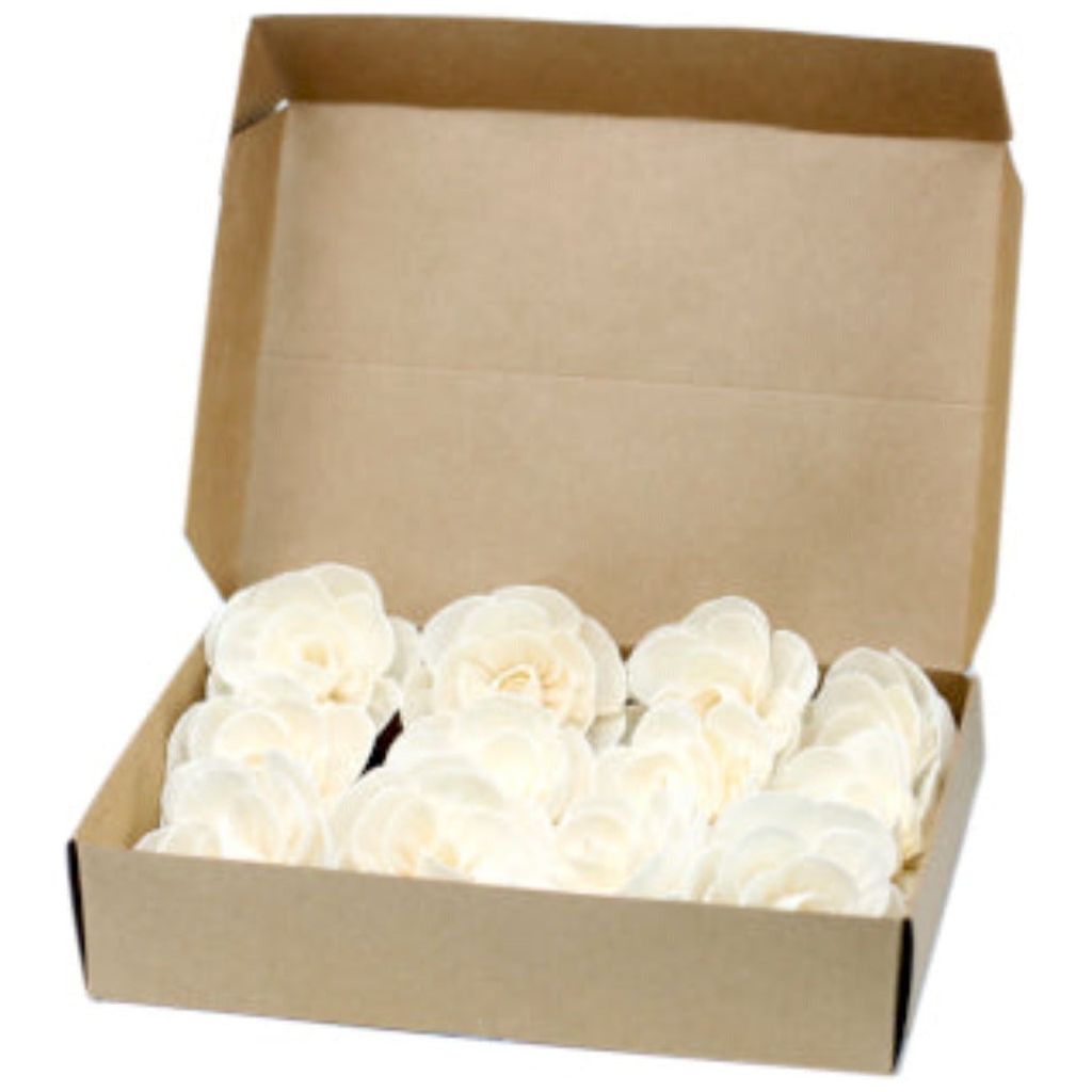 Emmy Jane Boutique Natural Diffuser Flowers - Handmade from Sola Wood - Pack of 12