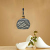Emmy Jane Boutique Rattan Ceiling Light - Hanging Hemp Rope Pendant Lamp Shade