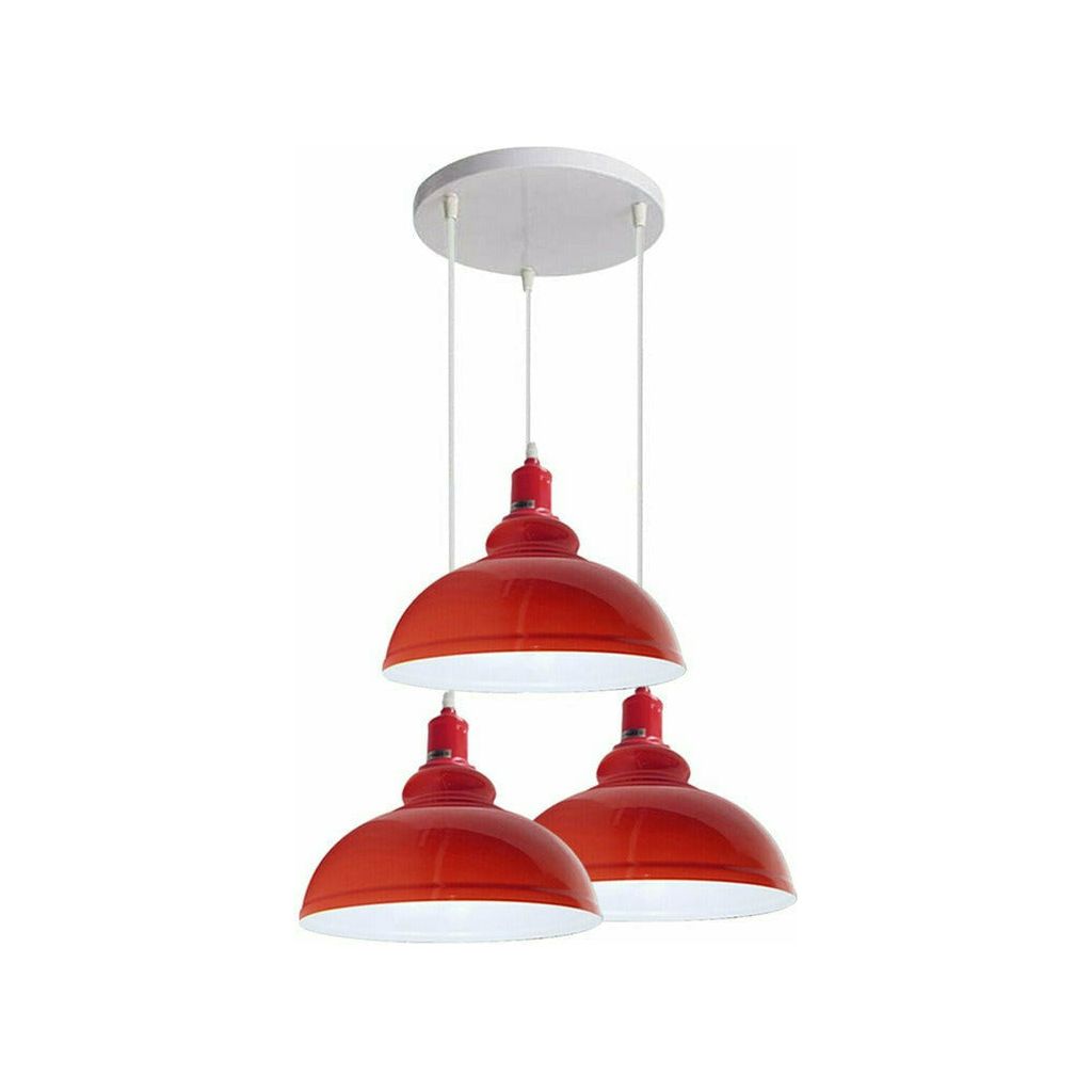 Emmy Jane Boutique 3 Ceiling lamp Pendant Cluster Light Modern Light Fitting Red/Black Lampshades