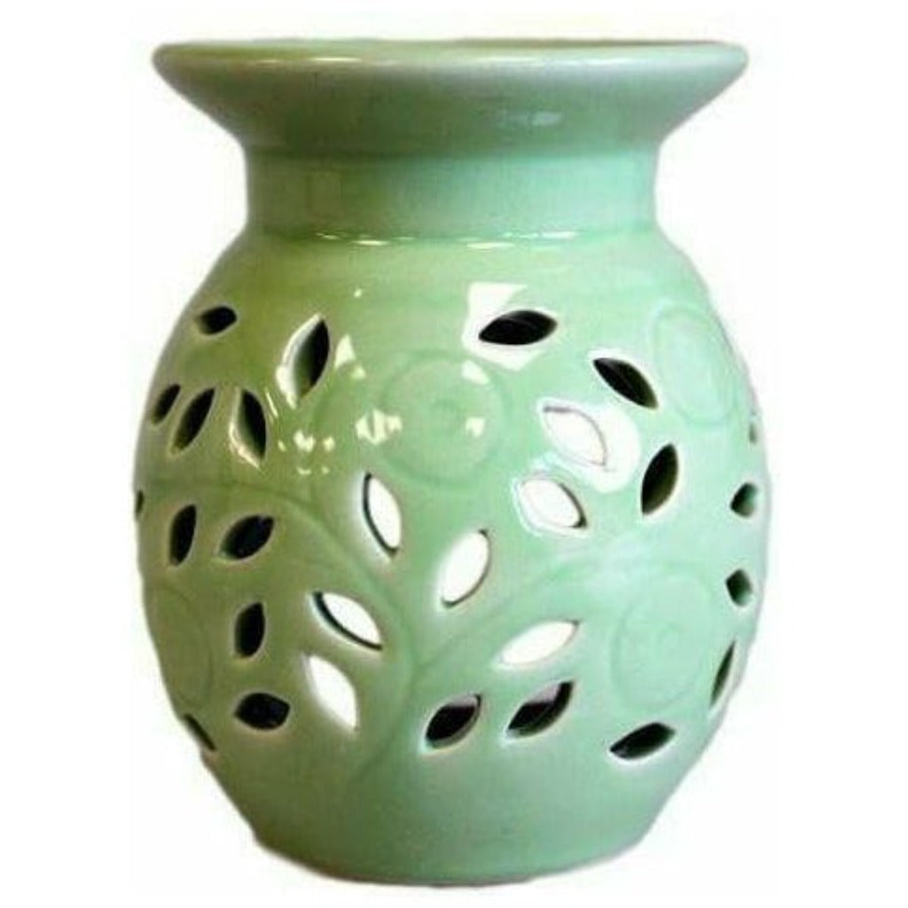 Emmy Jane Boutique Simple & Classic Oil Burners - Floral Design - Choice of 5 Colours