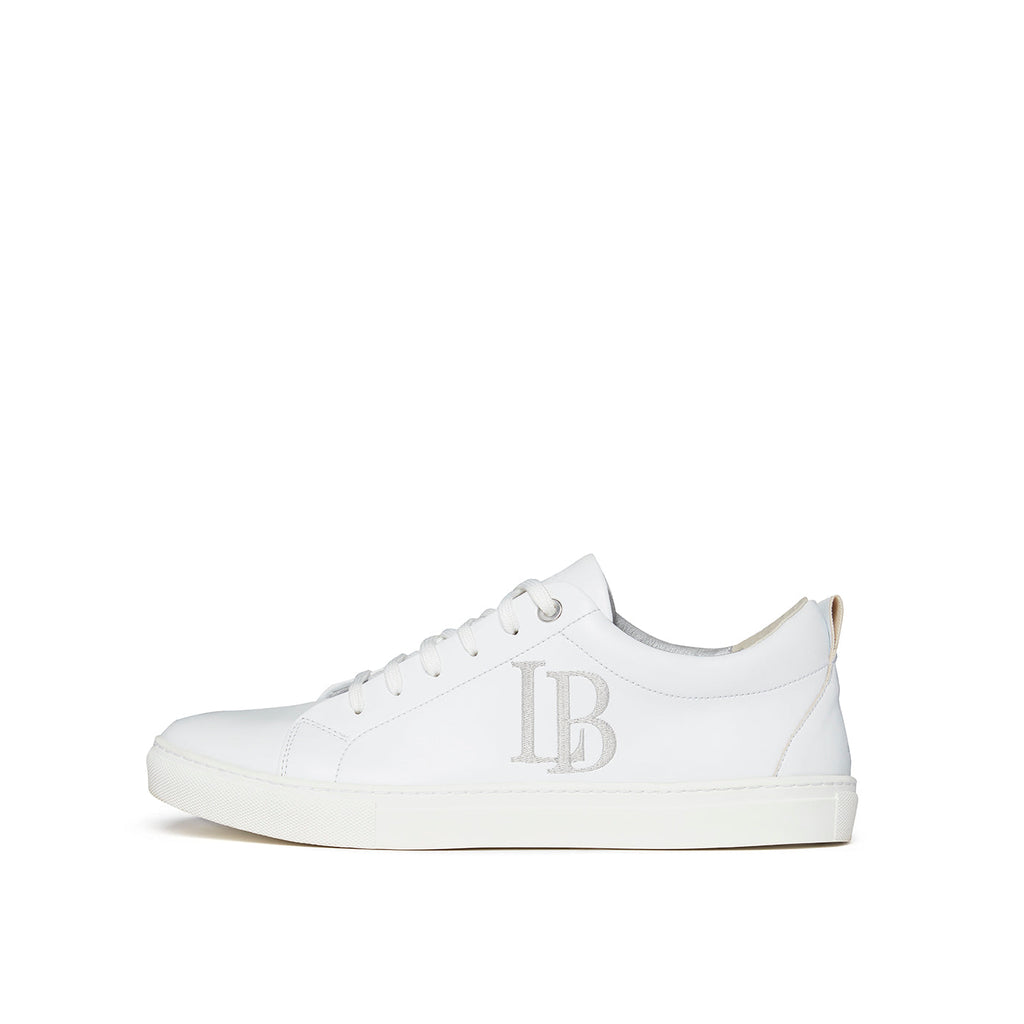 LB White Apple Leather Sneakers Men-0