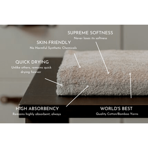 Emmy Jane BoutiqueNatural Antibacterial Towel Set for Sensitive Skin - Grey