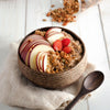 Emmy Jane Boutique Eco-friendly Organic Coconut Bowls & Spoons - Set of 4 & Free Bamboo Straws